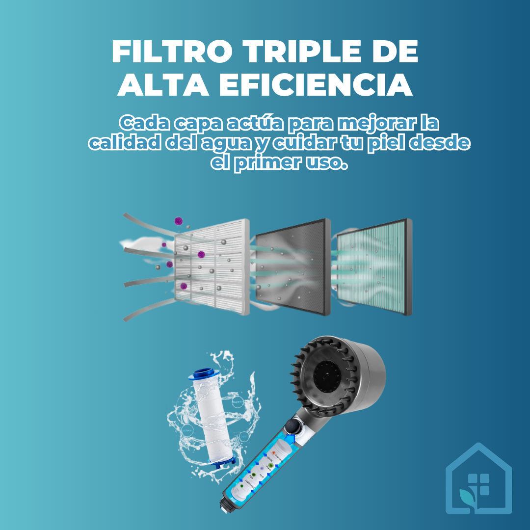 Ducha de Alta Presión AquaRain™ ¡Incluye Filtro GRATIS solo por hoy!