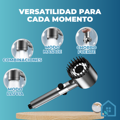 Ducha de Alta Presión AquaRain™ ¡Incluye Filtro GRATIS solo por hoy!