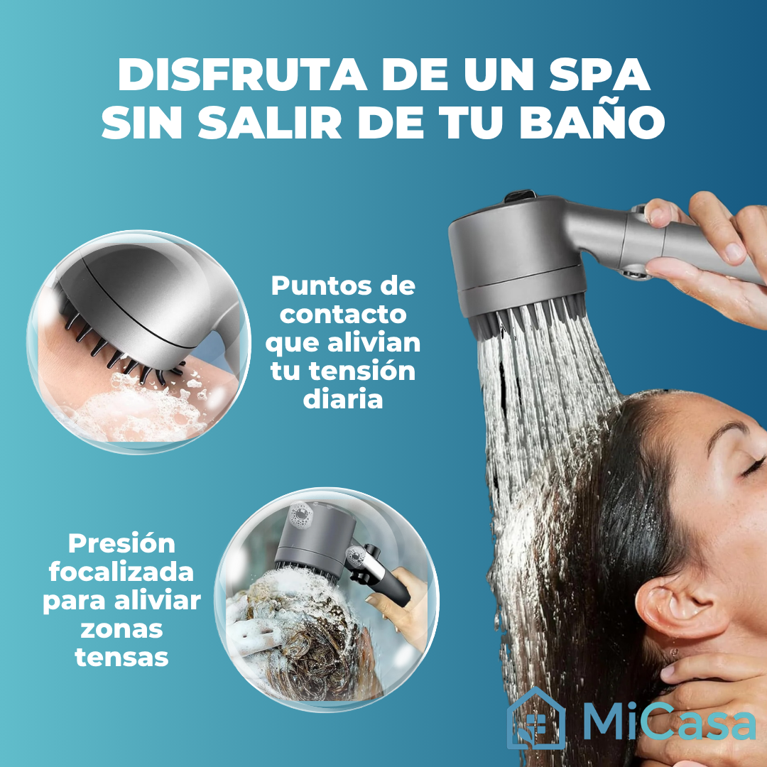 Ducha de Alta Presión AquaRain™ ¡Incluye Filtro GRATIS solo por hoy!